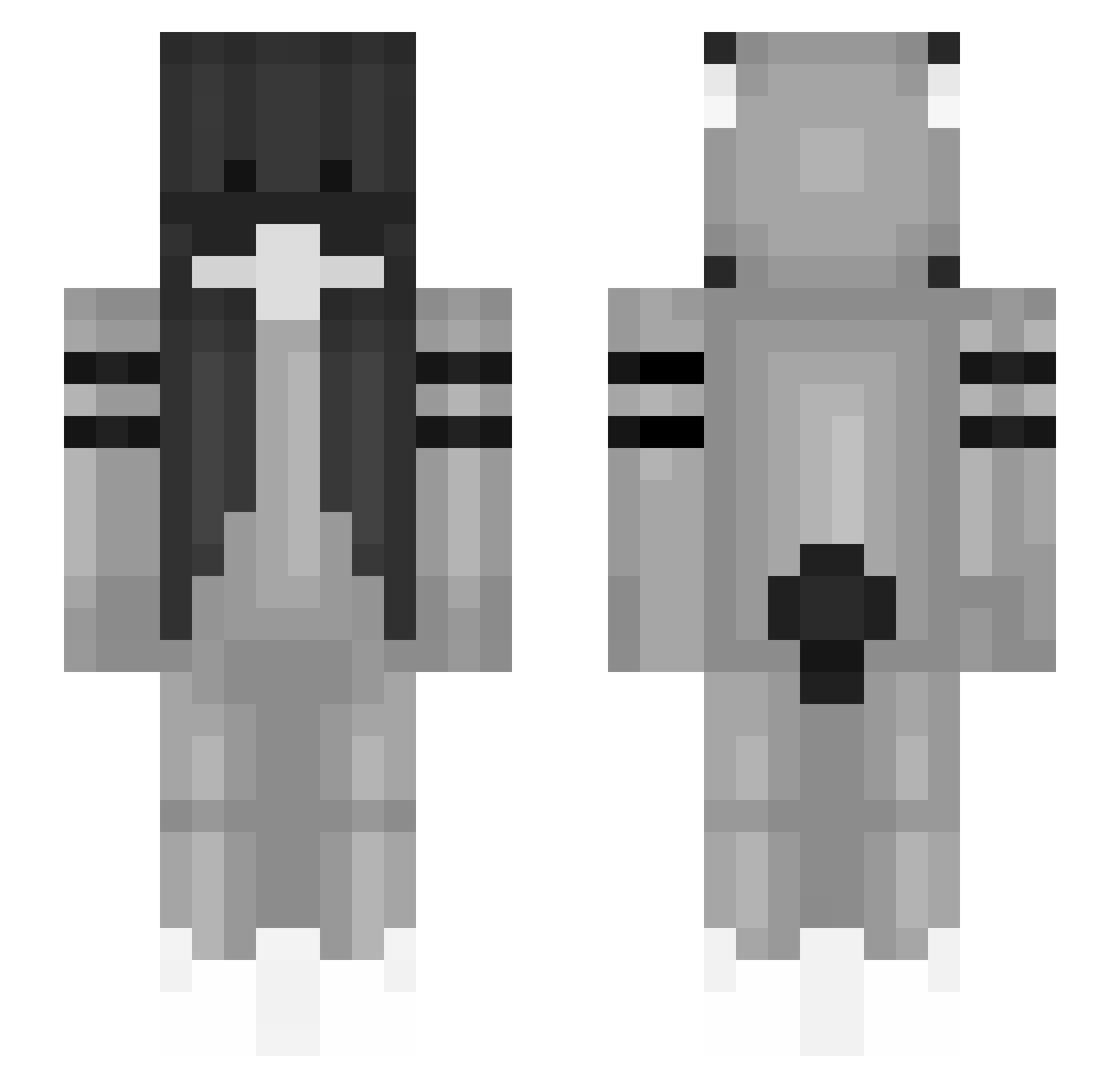 Tinkling Minecraft skin, front and back view