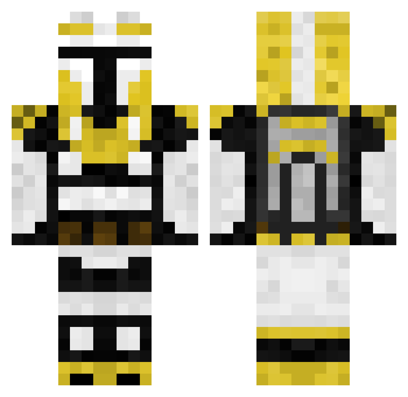 Crossways Minecraft skin, front and back view