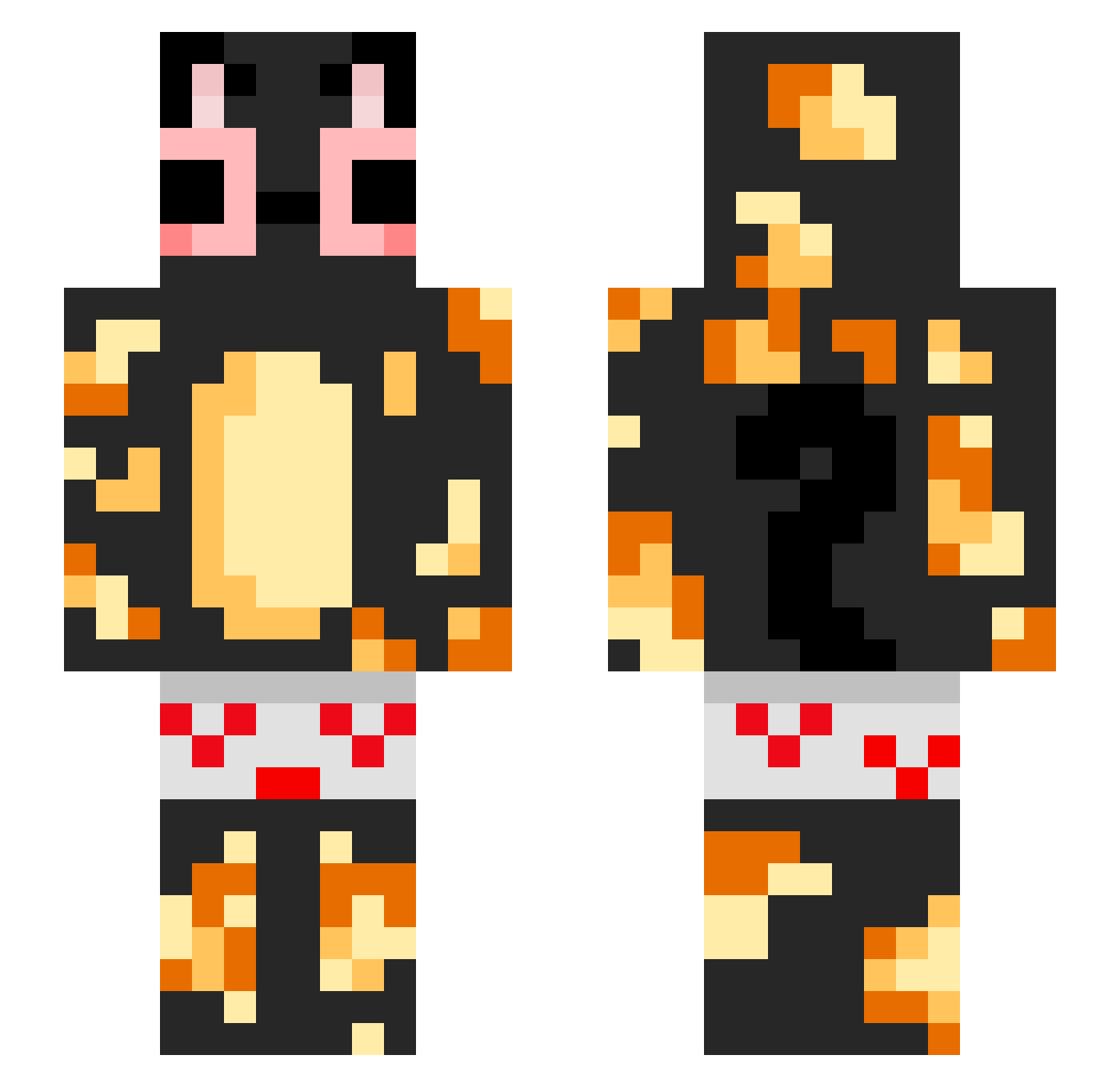 MarcusPlayz0909 Minecraft skin, front and back view