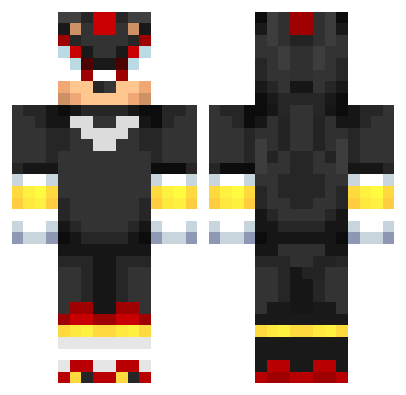 Anthonykronos Minecraft skin, front and back view