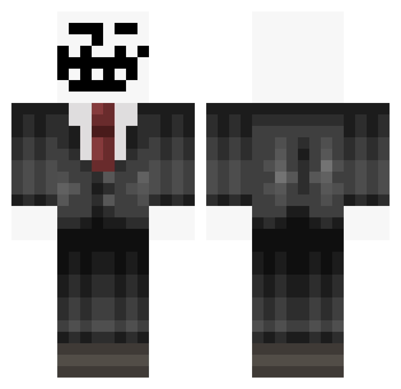 Gwyndur Minecraft skin, front and back view