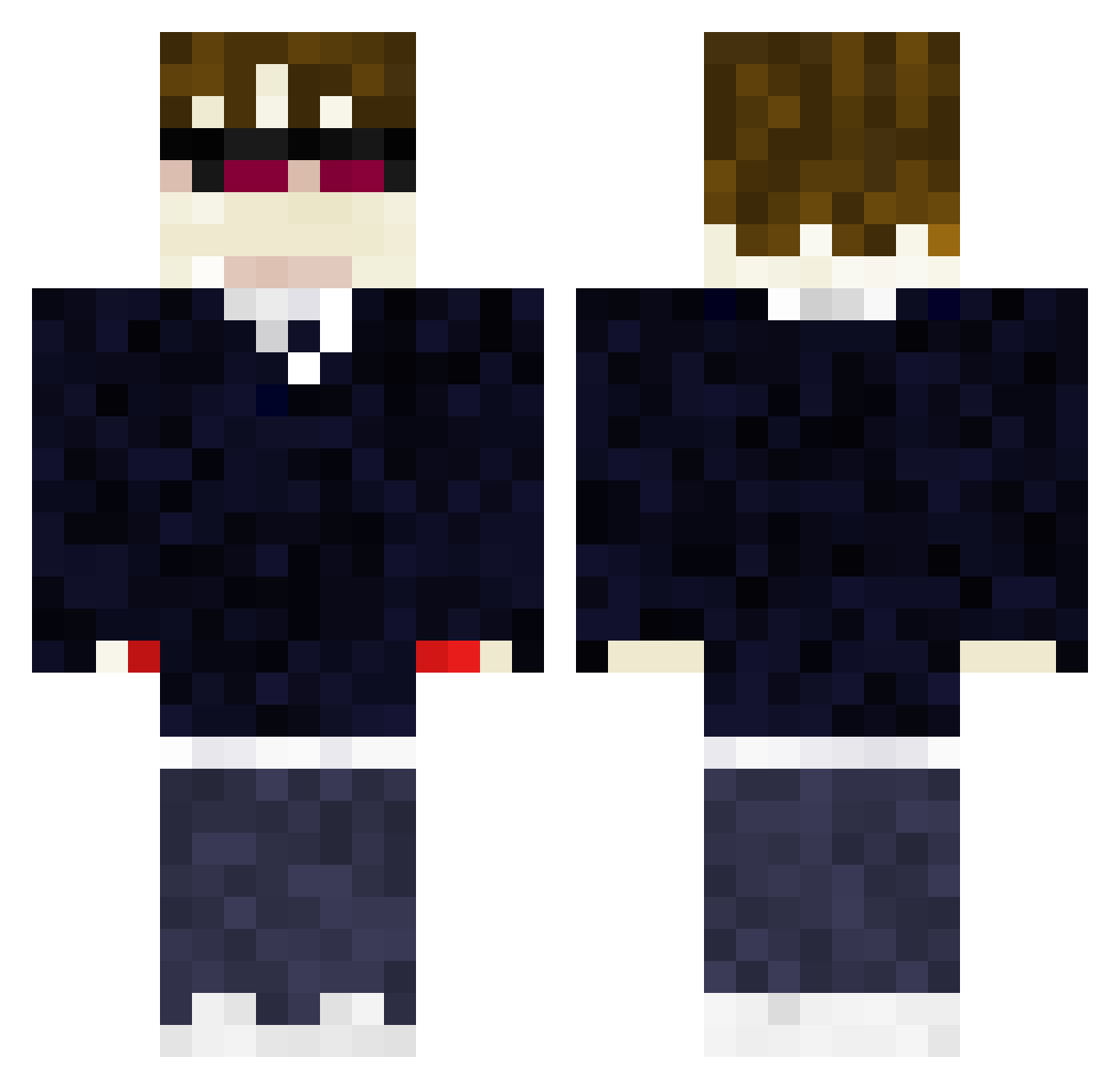 zambsDG Minecraft skin, front and back view