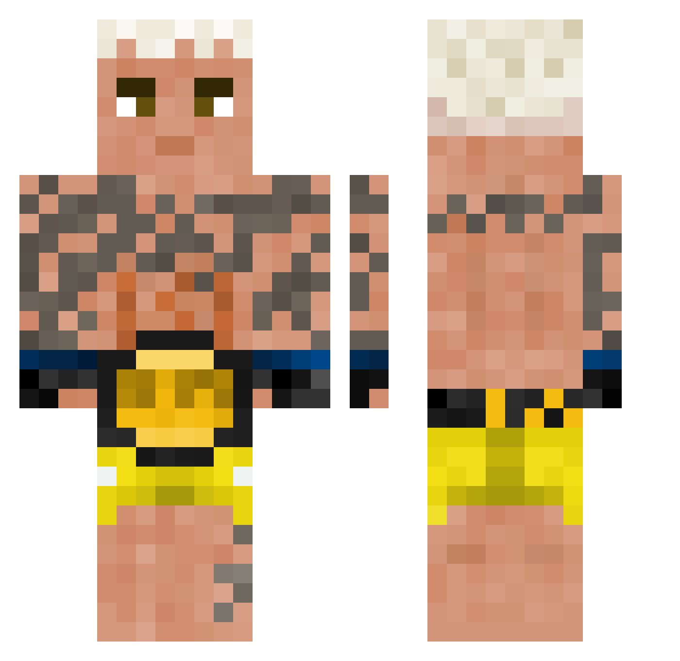cocochmutt Minecraft skin, front and back view