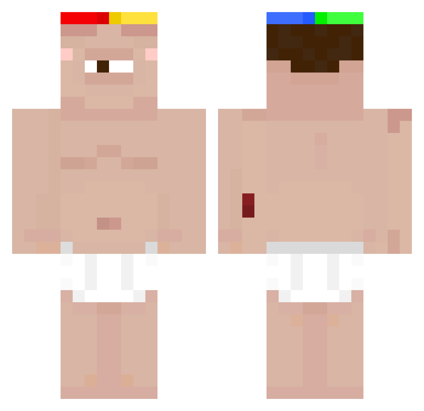 MariaDeus Minecraft skin, front and back view