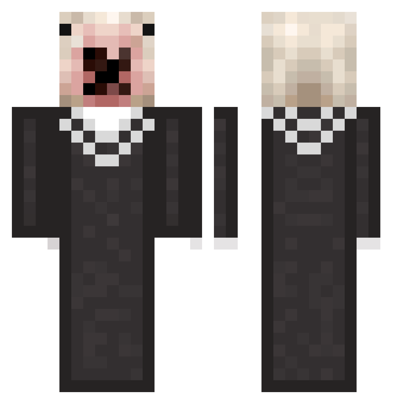 viciotereiteytey Minecraft skin, front and back view