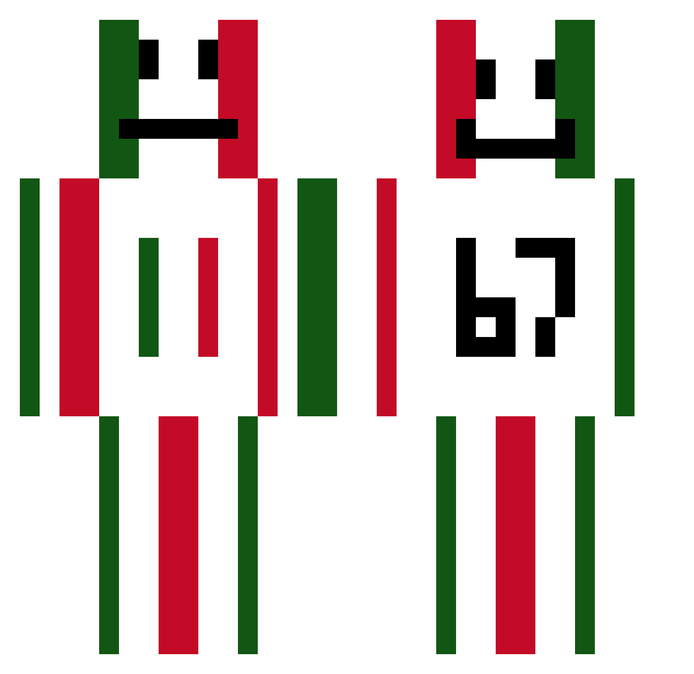 lucxxq Minecraft skin, front and back view