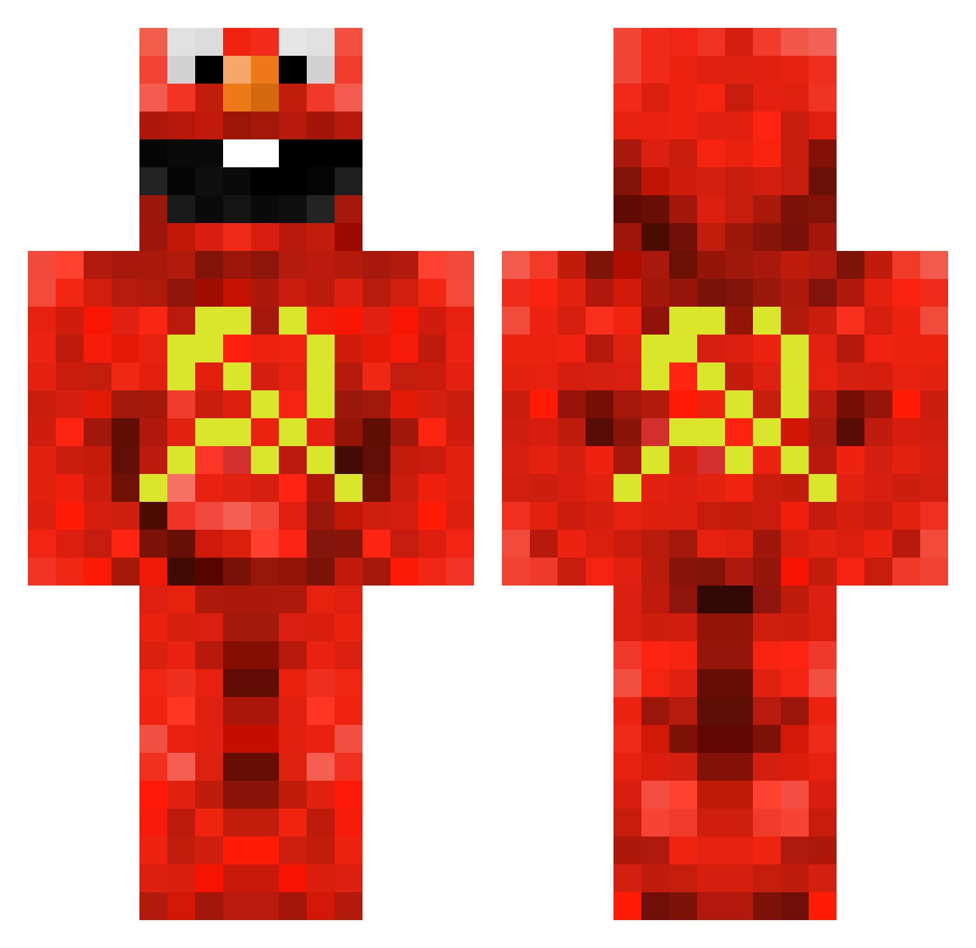 Adamayyy Minecraft skin, front and back view