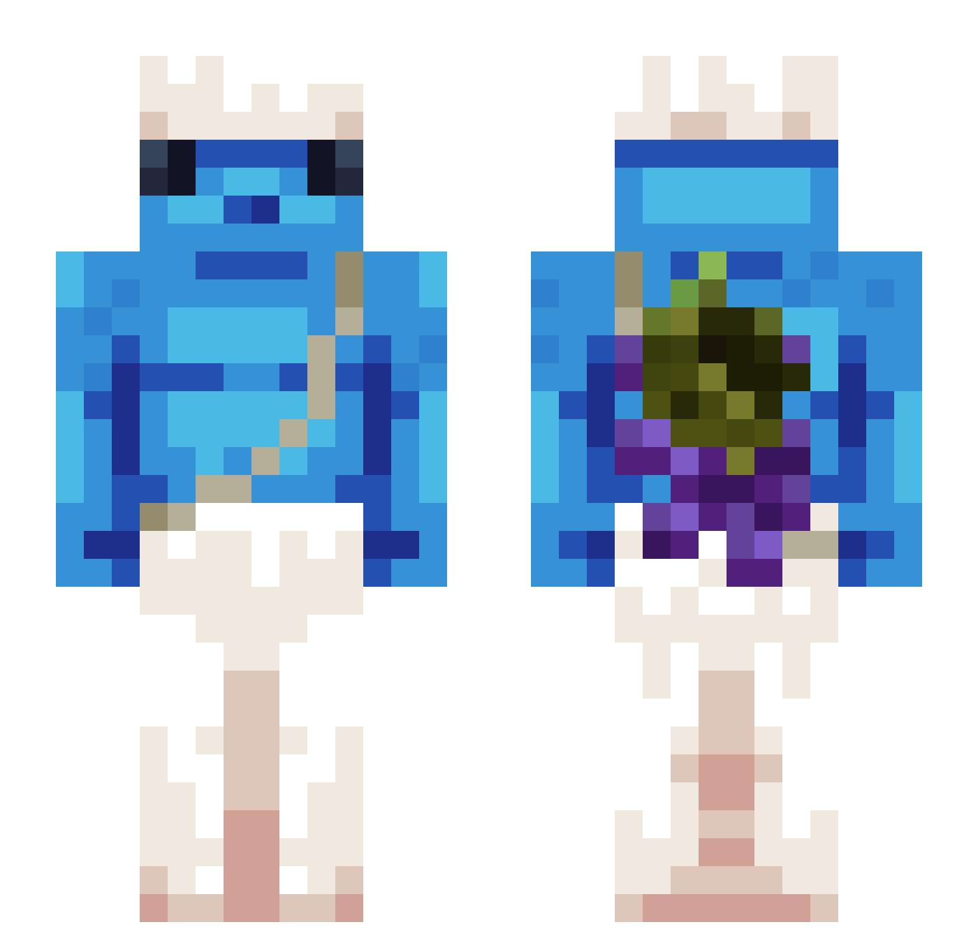 Lolzie_ Minecraft skin, front and back view