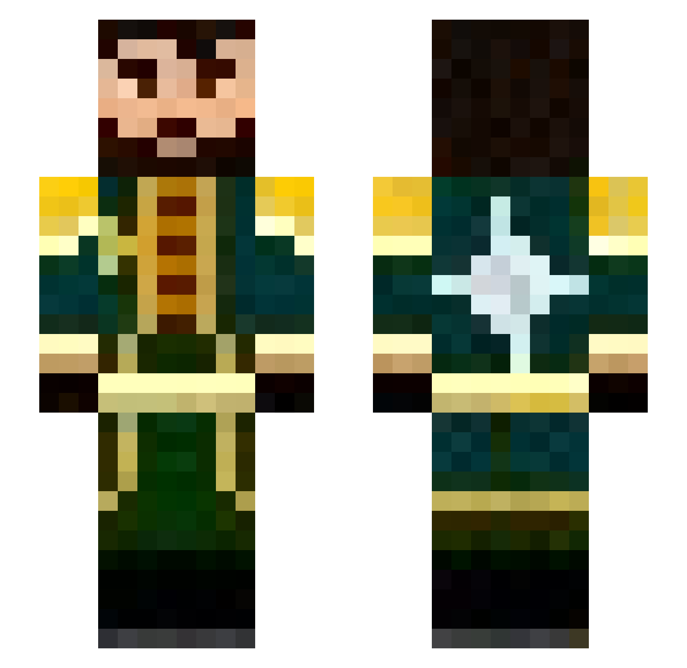 FinrodFelagund19 Minecraft skin, front and back view
