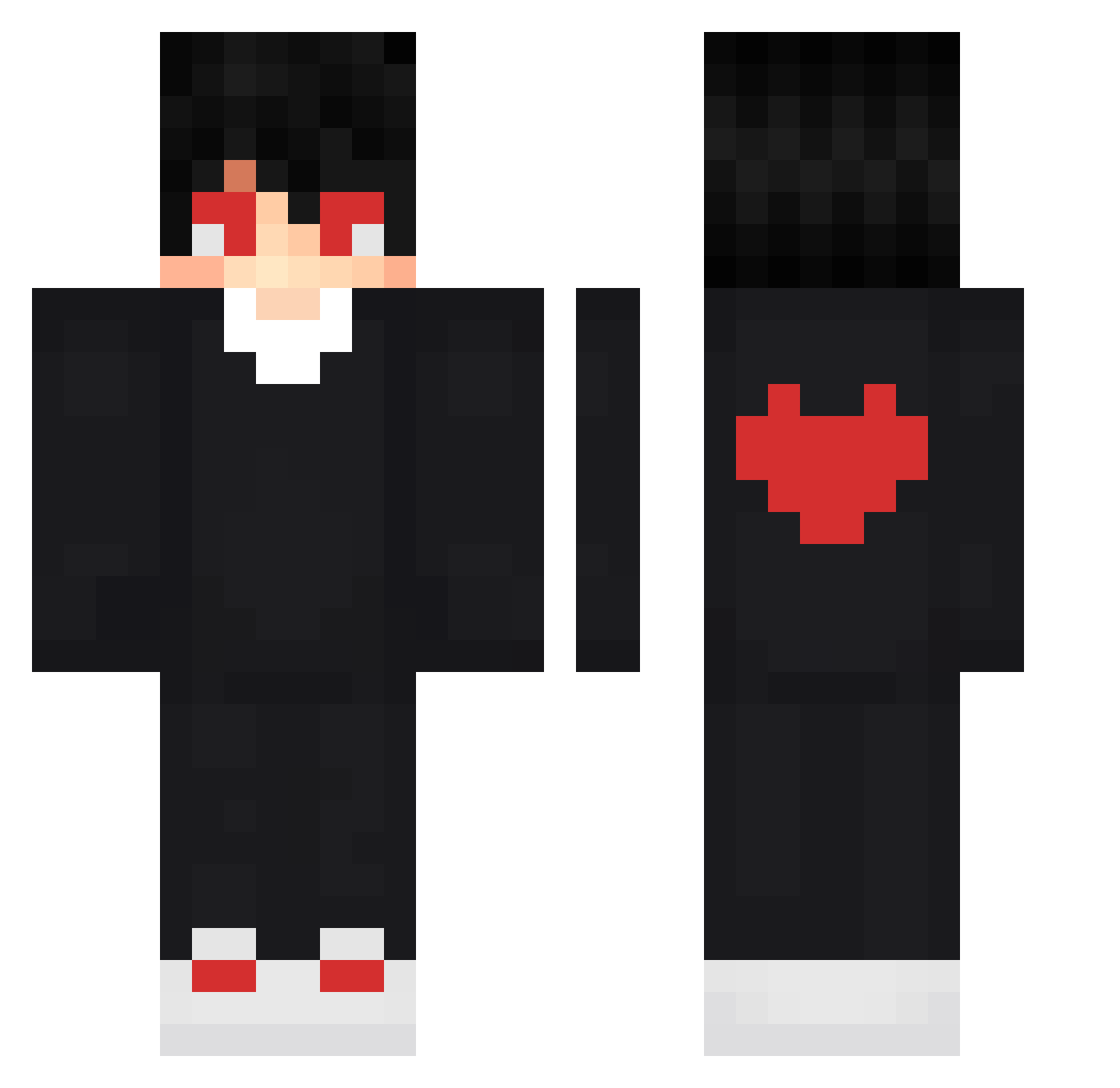 AhLu_tw Minecraft skin, front and back view