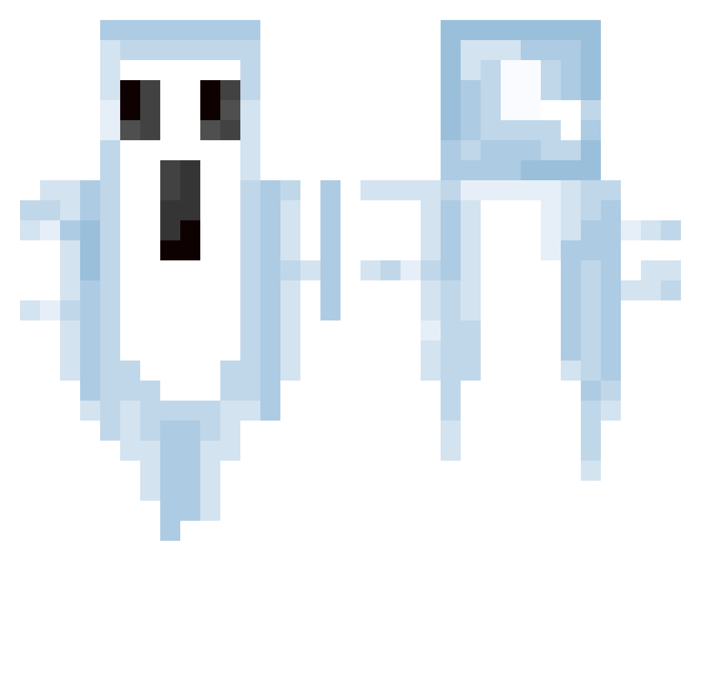 xkamp Minecraft skin, front and back view