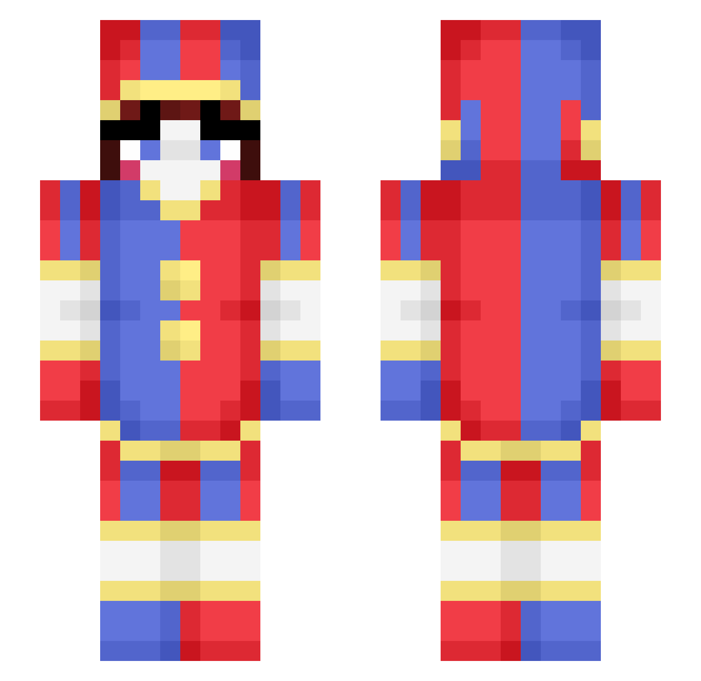 t3xtyflori Minecraft skin, front and back view