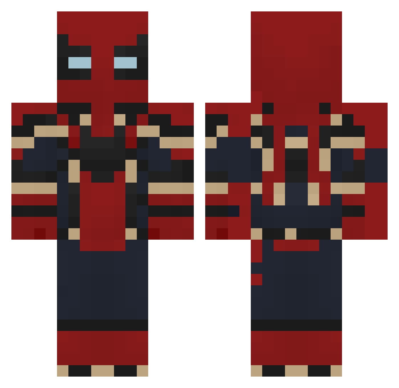 kan1kkk Minecraft skin, front and back view