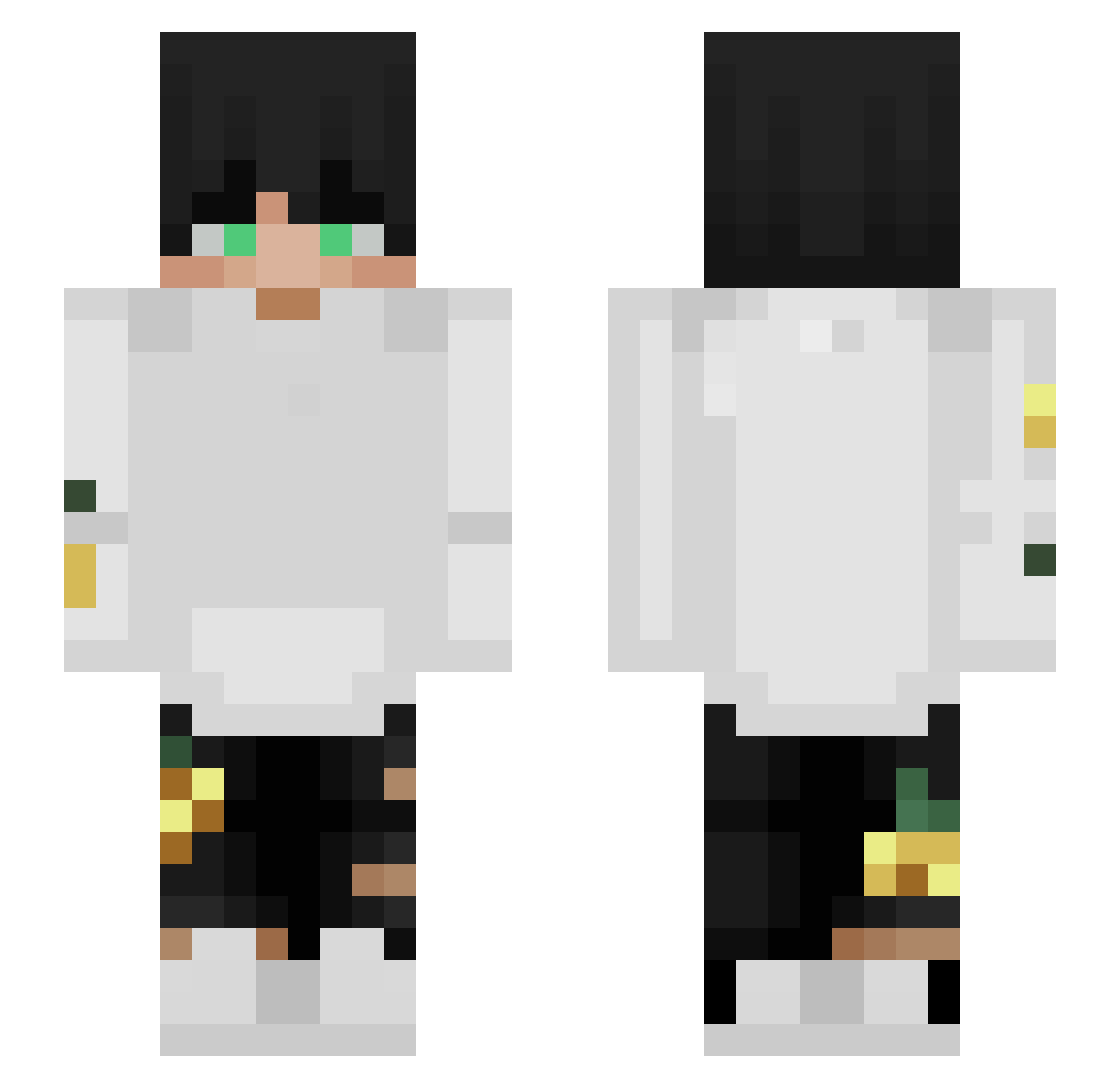 IC_Ferg Minecraft skin, front and back view