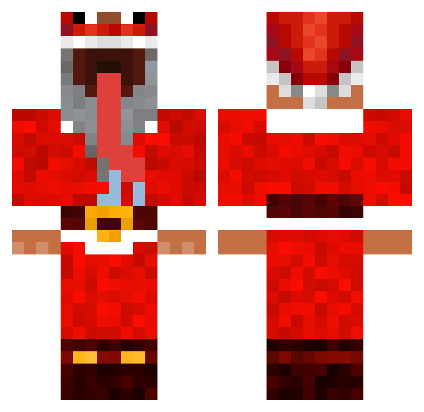 MRFROSTYLC Minecraft skin, front and back view