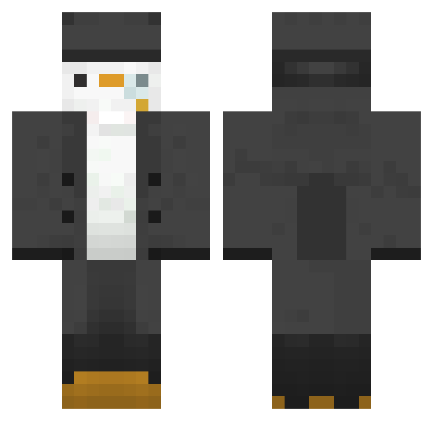 UryniusM Minecraft skin, front and back view
