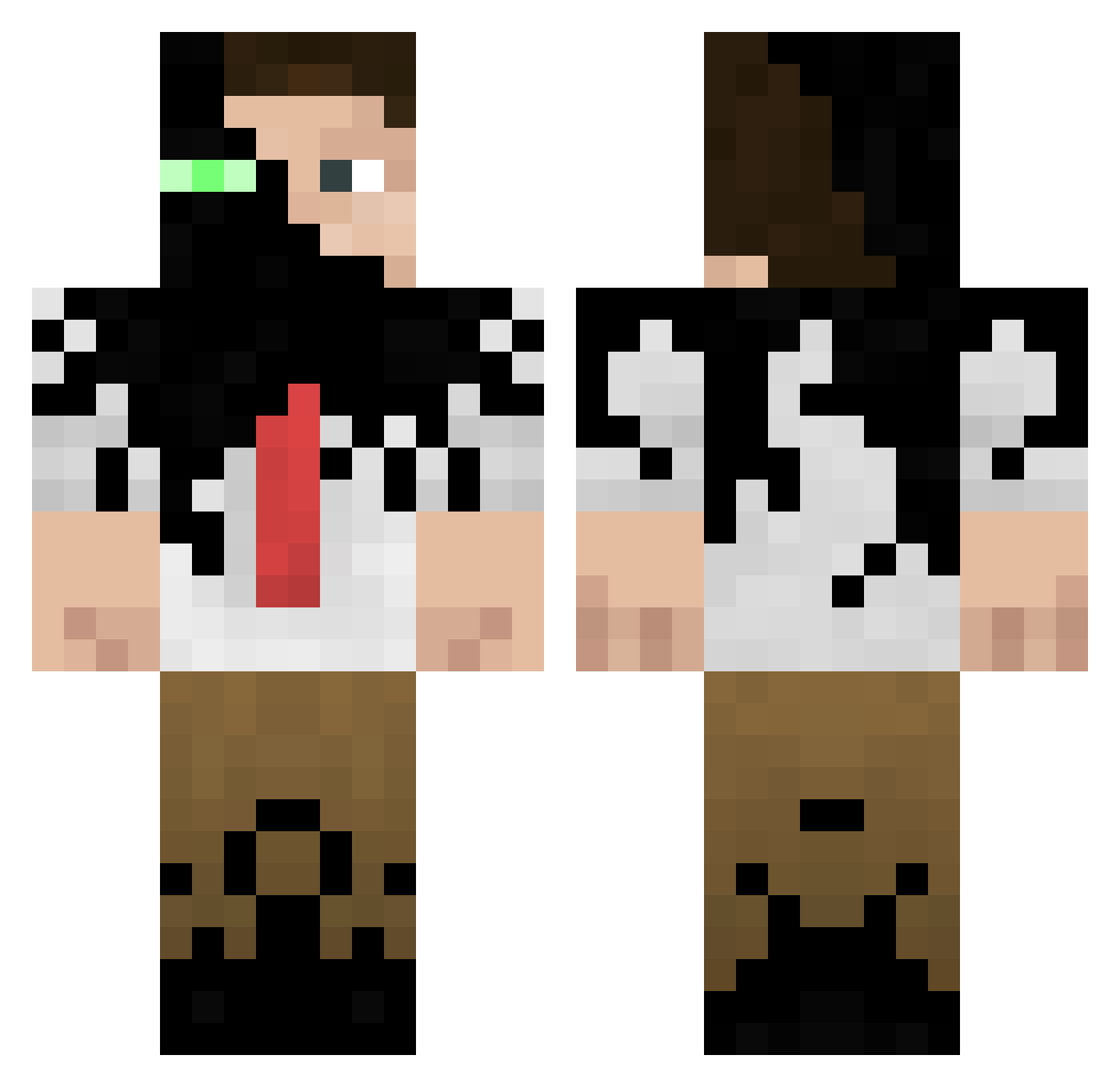 rockerjhonny Minecraft skin, front and back view