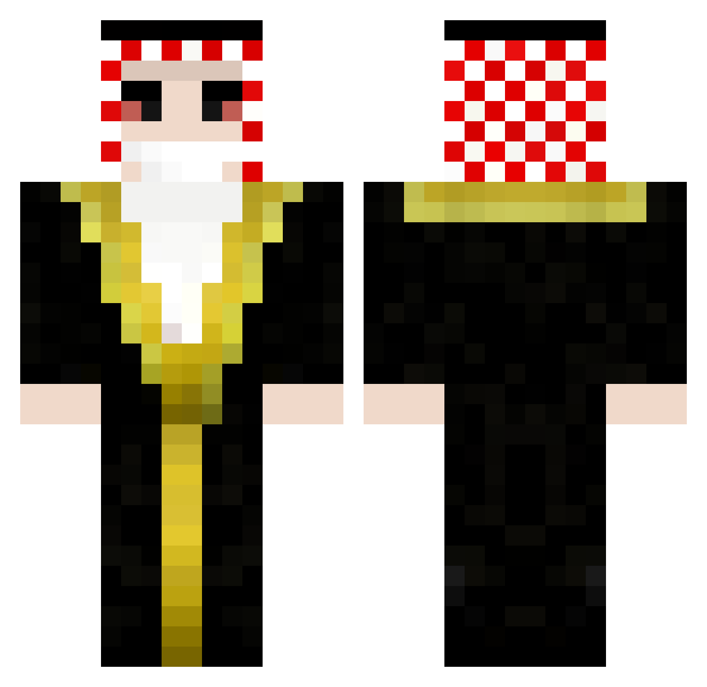 Loll3d Minecraft skin, front and back view