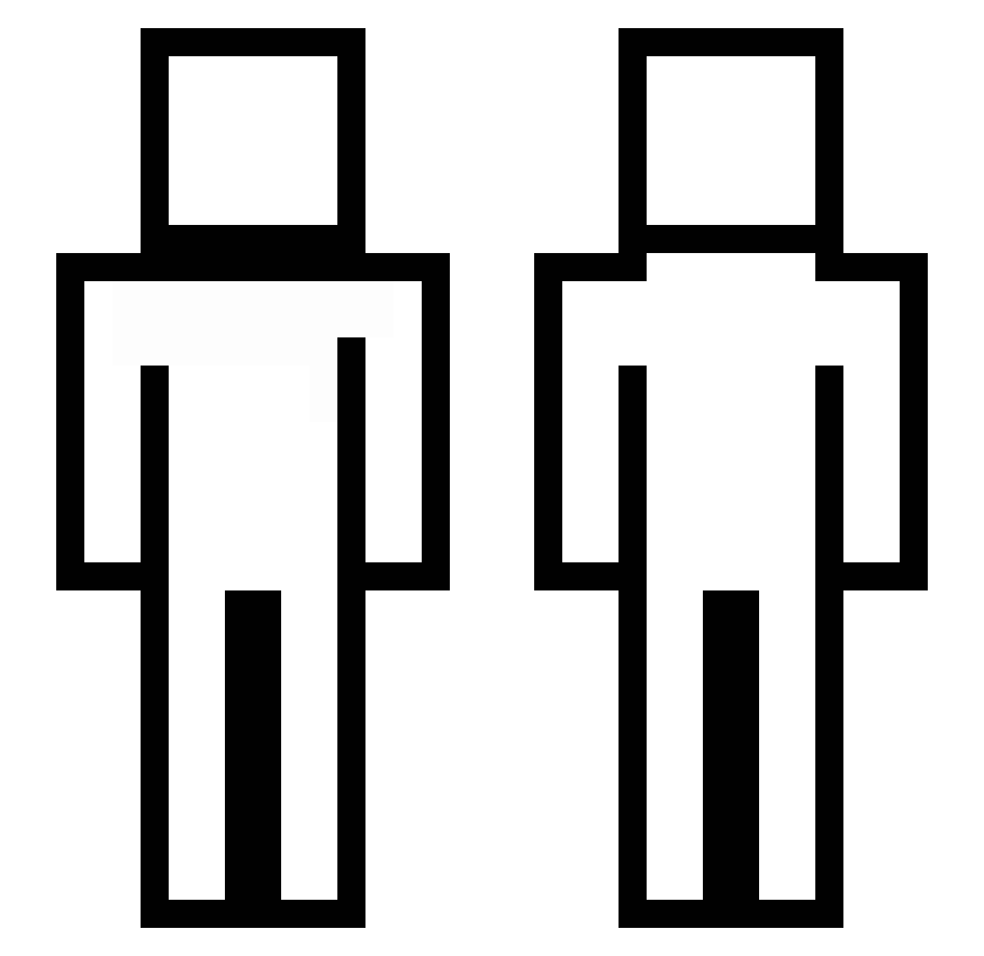 thingirth Minecraft skin, front and back view