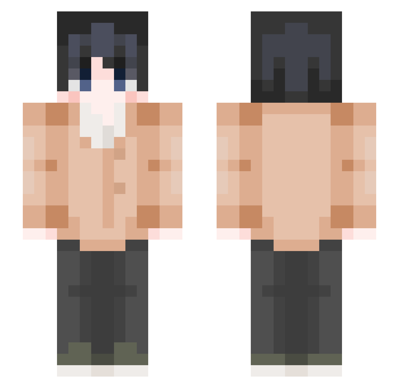 ZenDojo Minecraft skin, front and back view