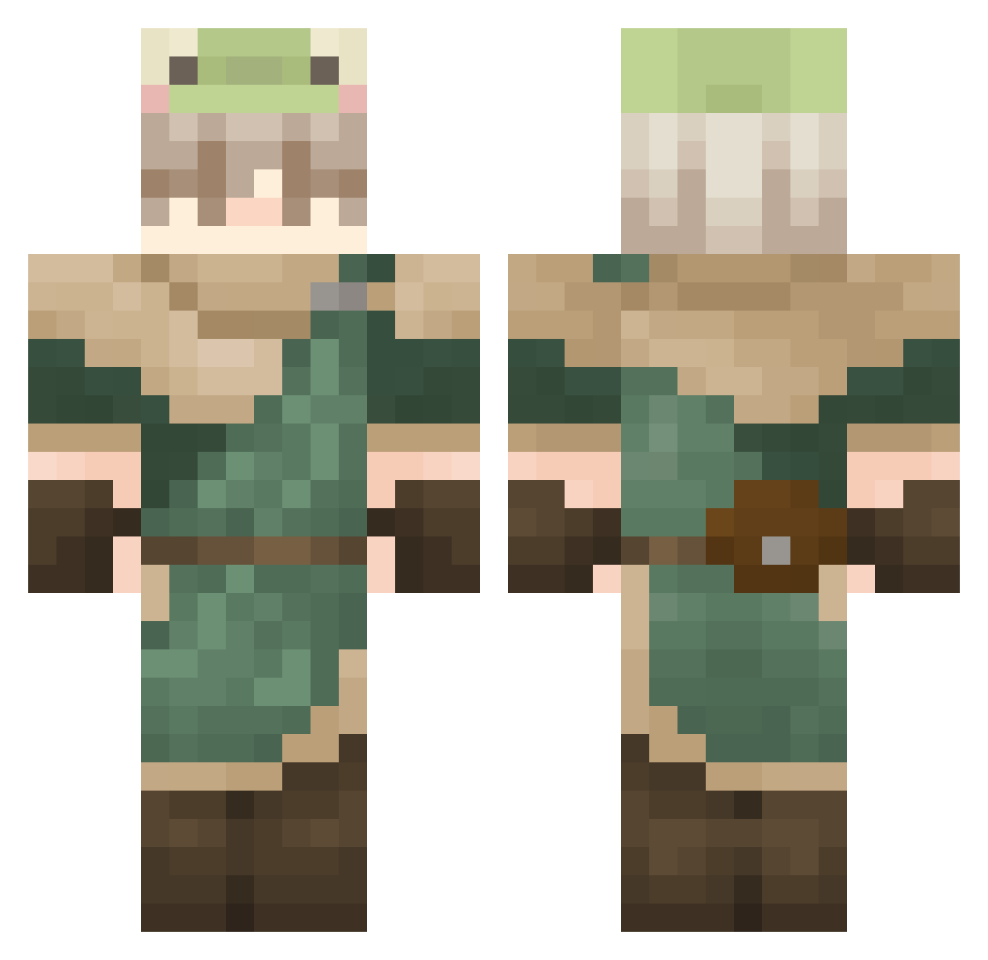 SassolinoFeliceh Minecraft skin, front and back view