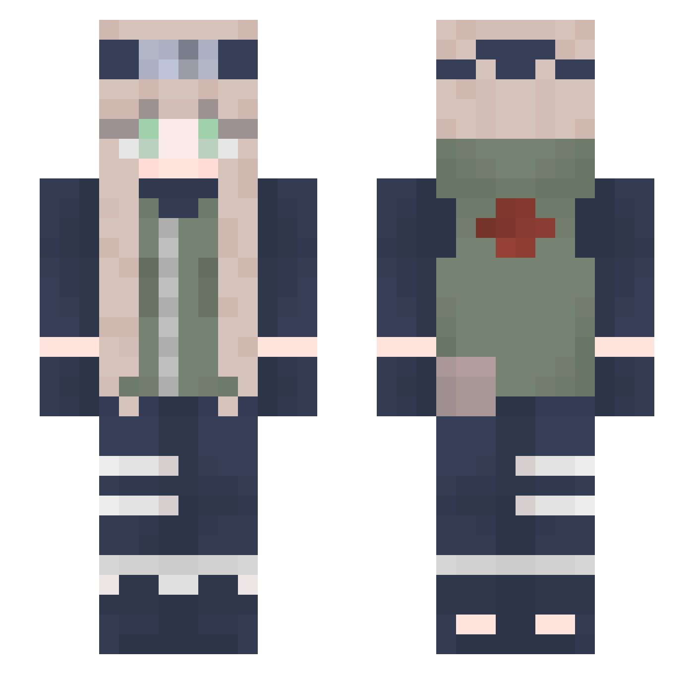 xkuleczkaax Minecraft skin, front and back view
