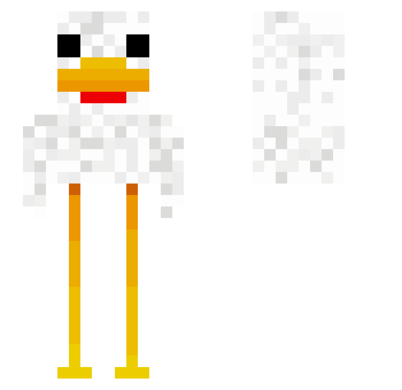 suvanaemme Minecraft skin, front and back view