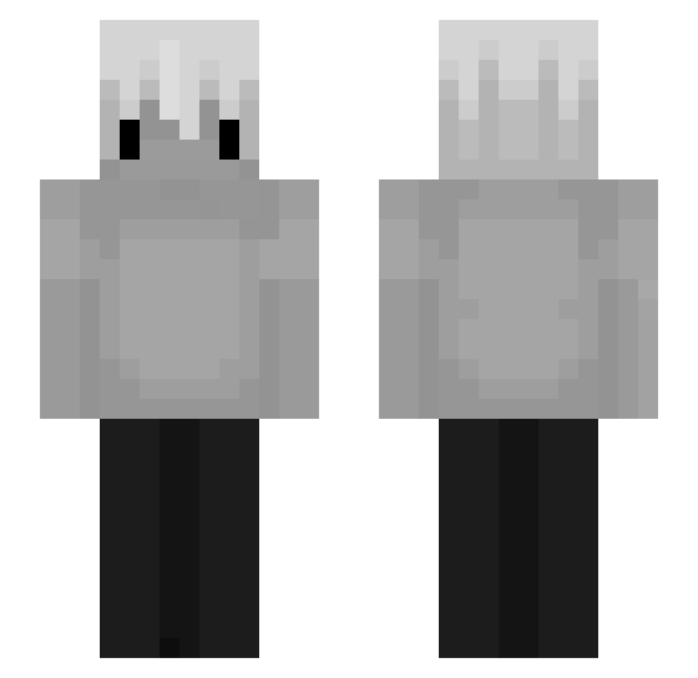ydxp Minecraft skin, front and back view