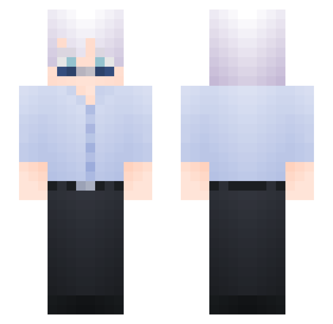 SirFersiu17 Minecraft skin, front and back view