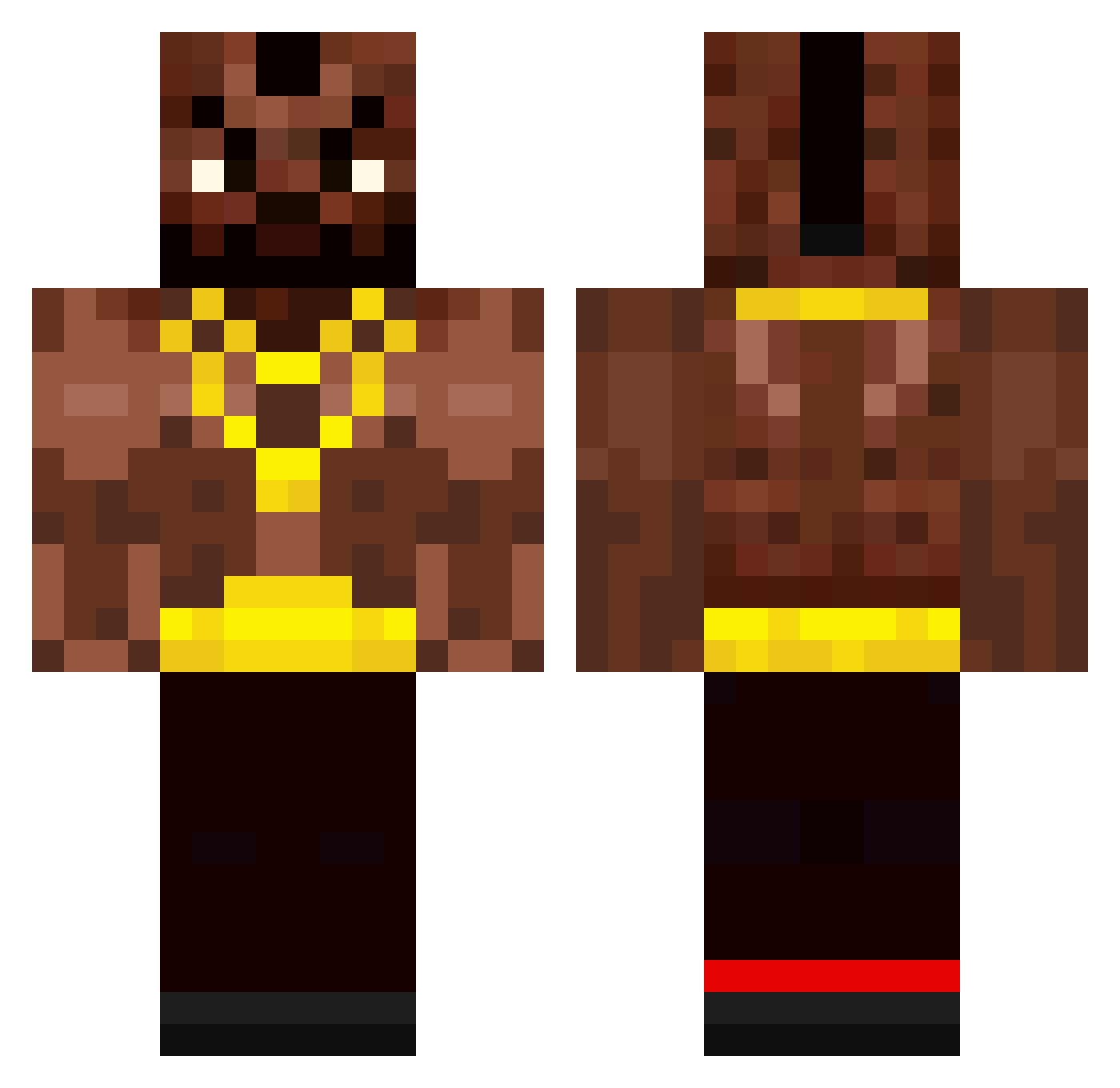 Big_Johnny1 Minecraft skin, front and back view
