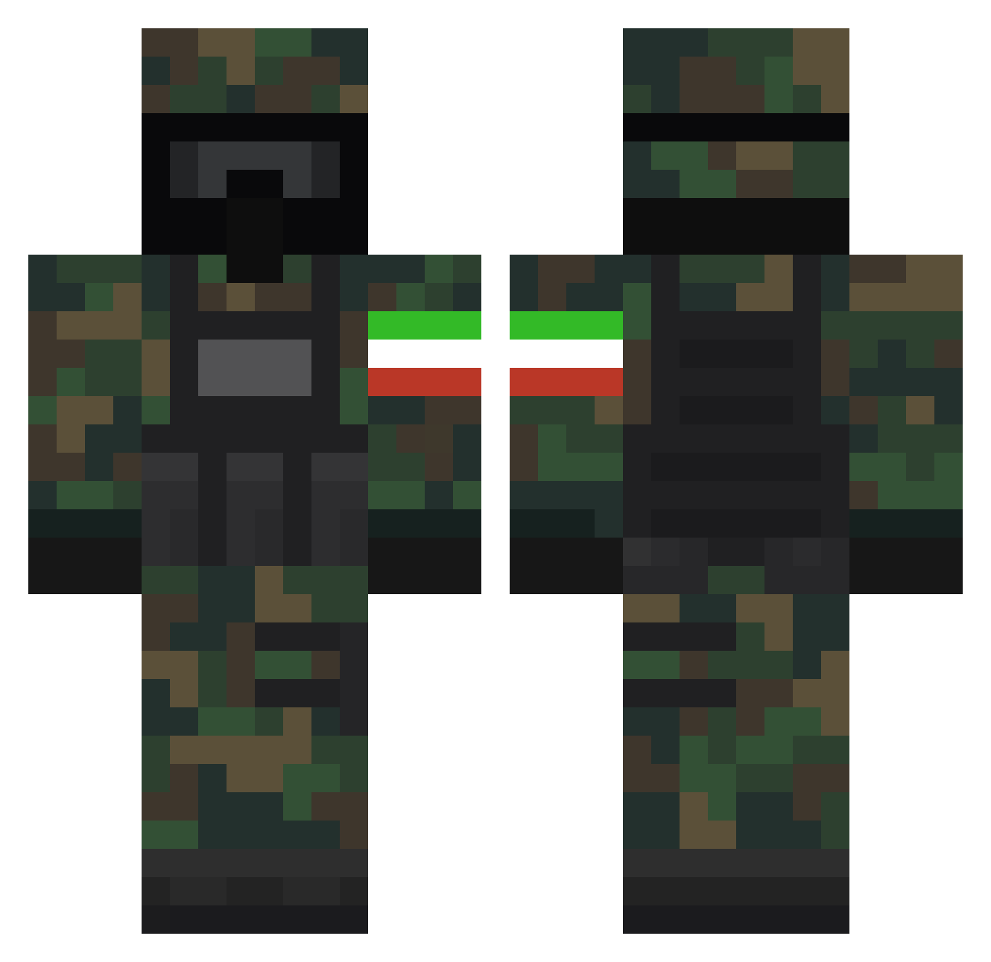 imanbosniafan Minecraft skin, front and back view
