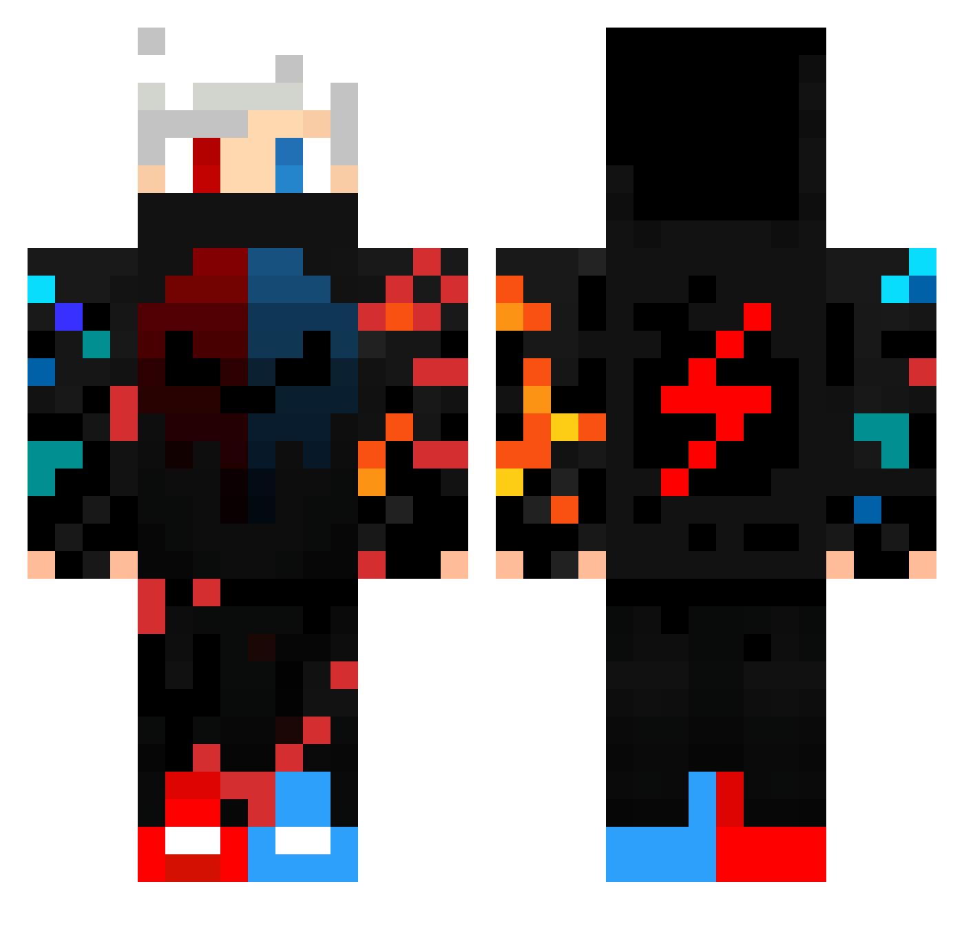 nixerek_g0d Minecraft skin, front and back view