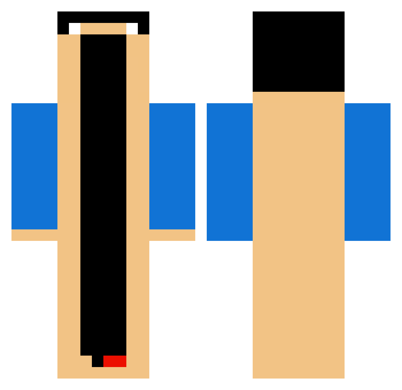 SYSY234 Minecraft skin, front and back view