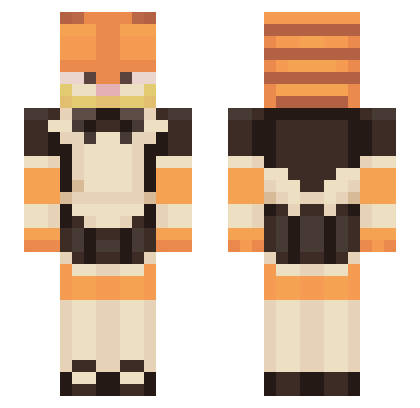 daygeckofish Minecraft skin, front and back view