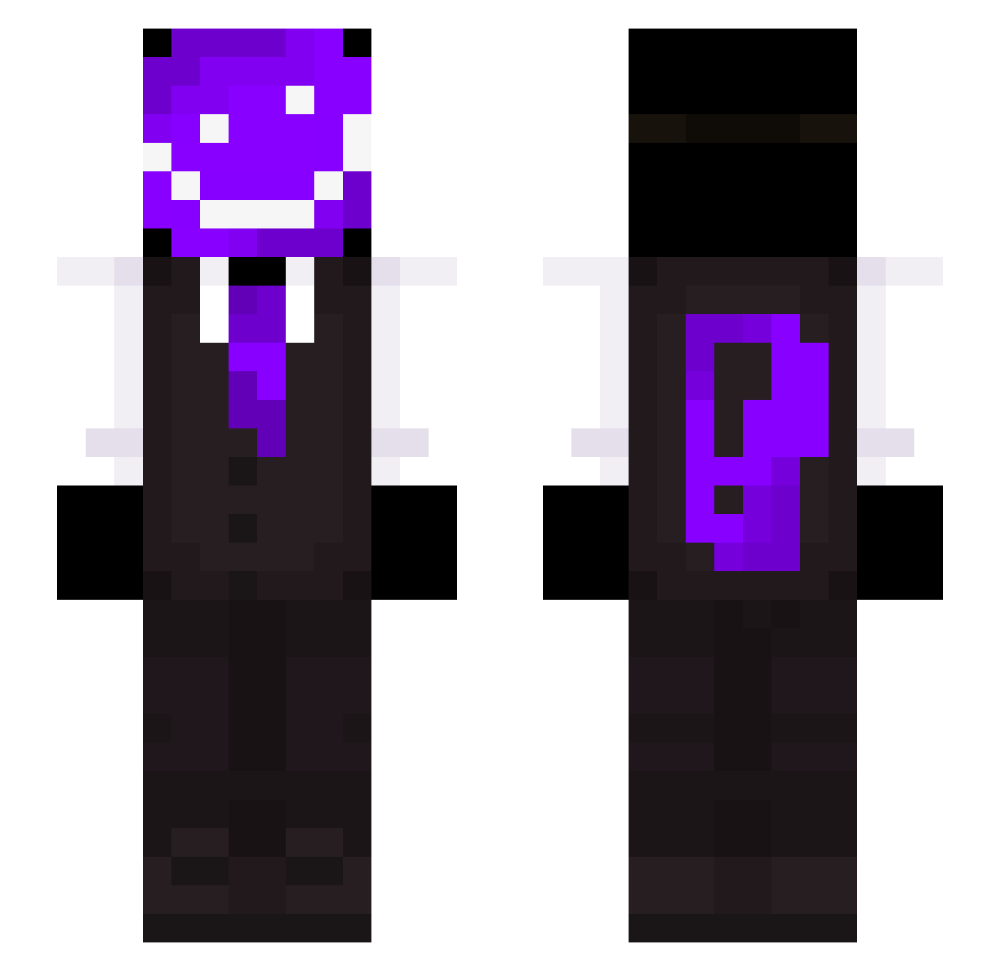 x_xmalo Minecraft skin, front and back view
