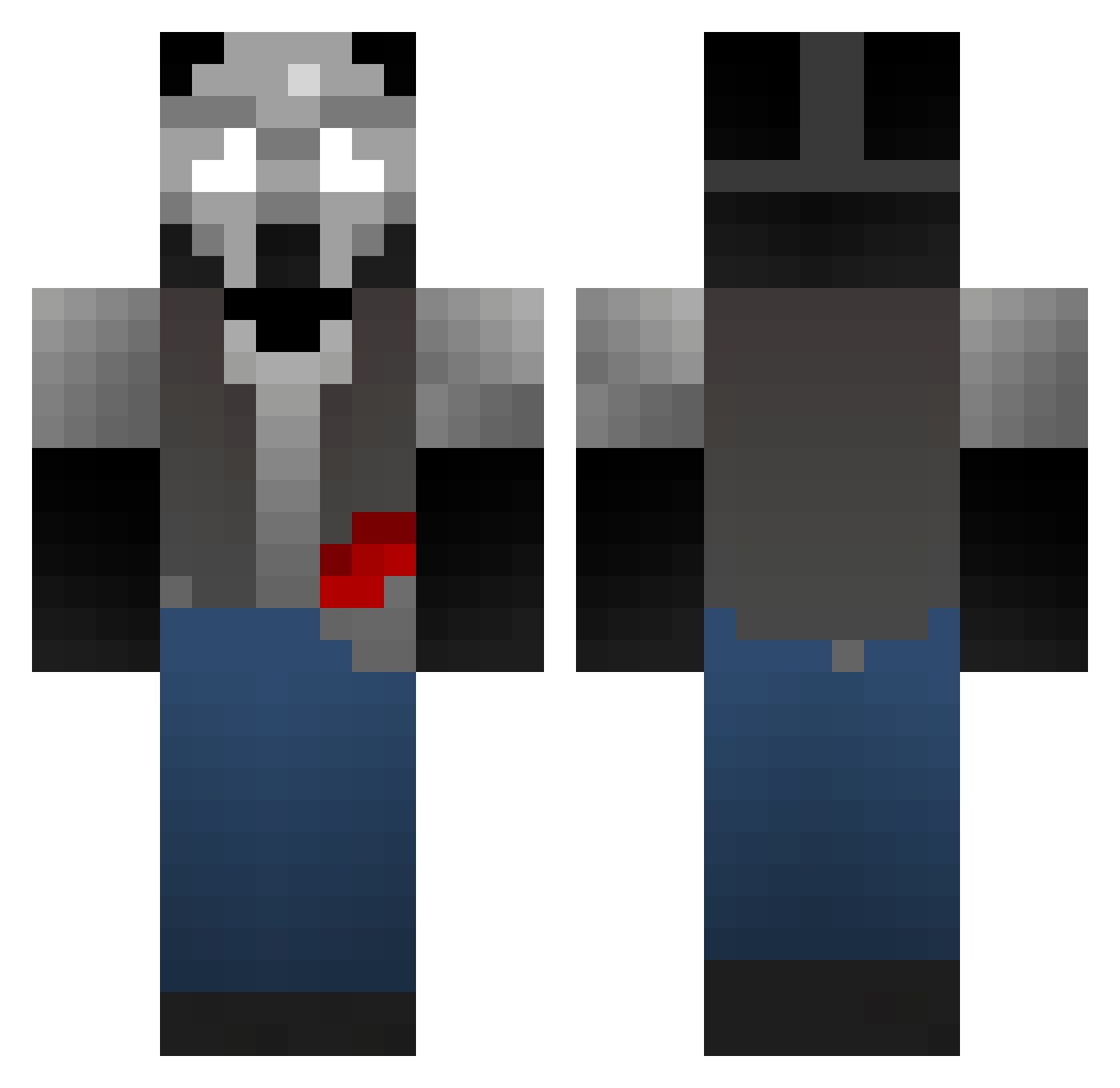 HernanNote122011 Minecraft skin, front and back view