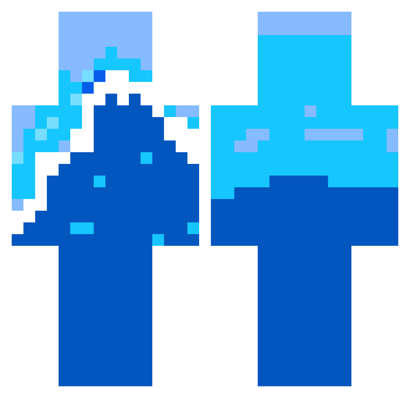 theotqr Minecraft skin, front and back view