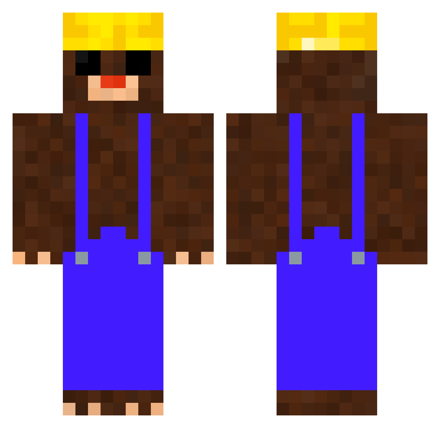 Amders_ Minecraft skin, front and back view