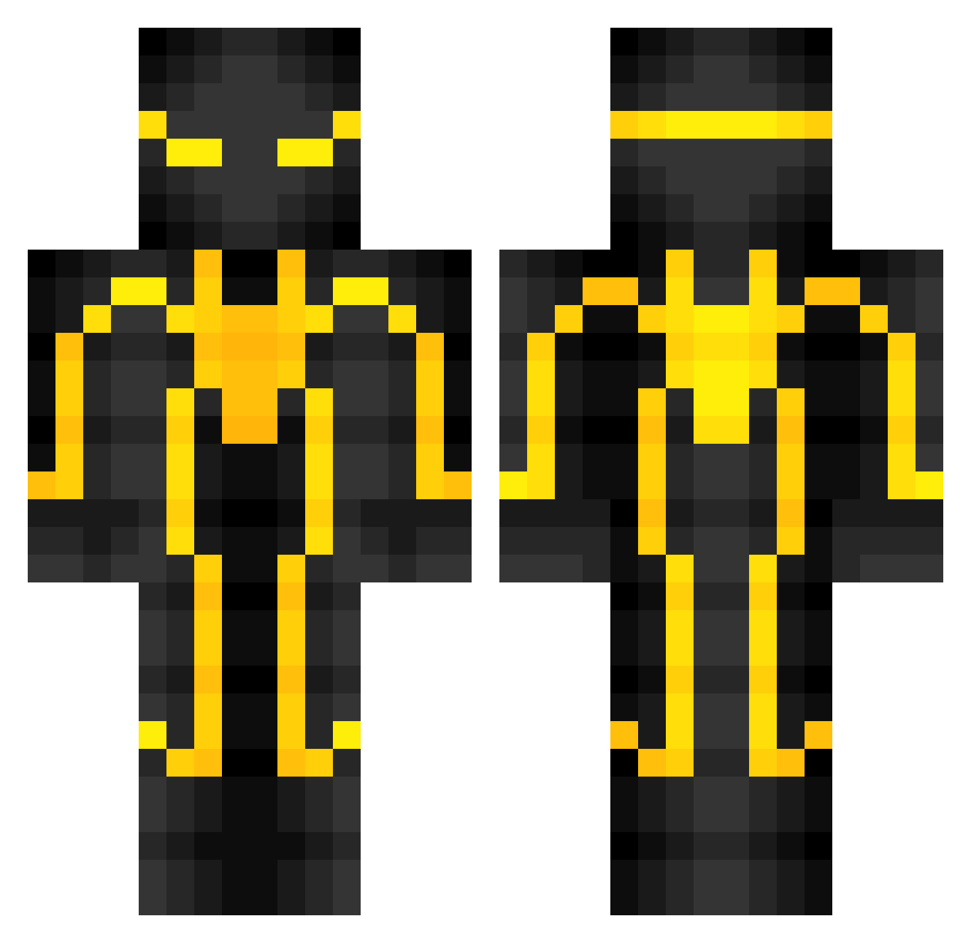 iamAbigGG Minecraft skin, front and back view