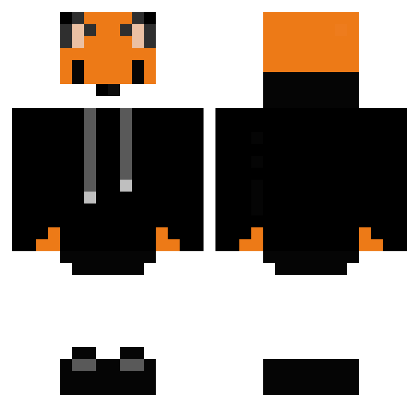 shaw0202 Minecraft skin, front and back view