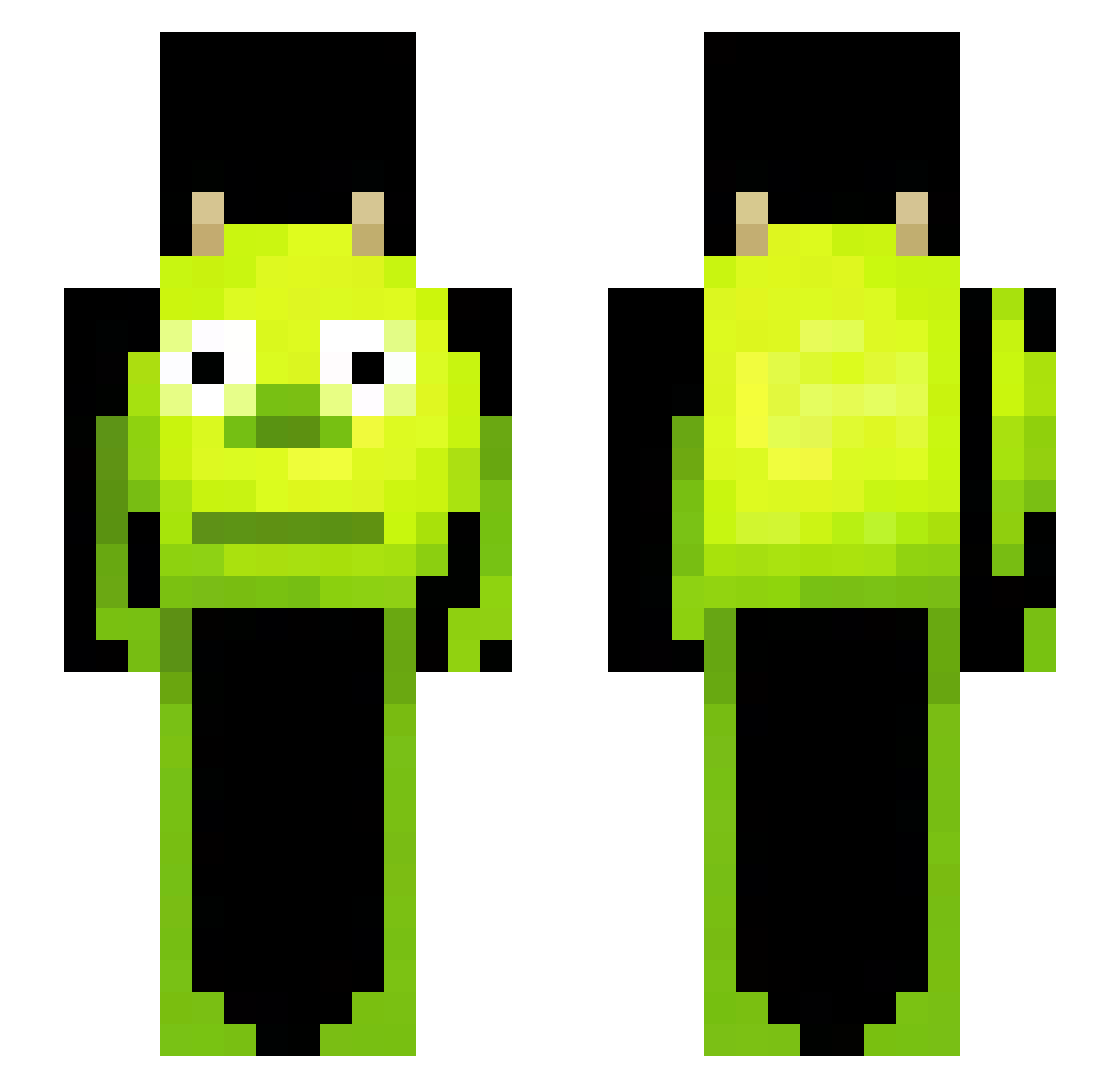 n_oz Minecraft skin, front and back view