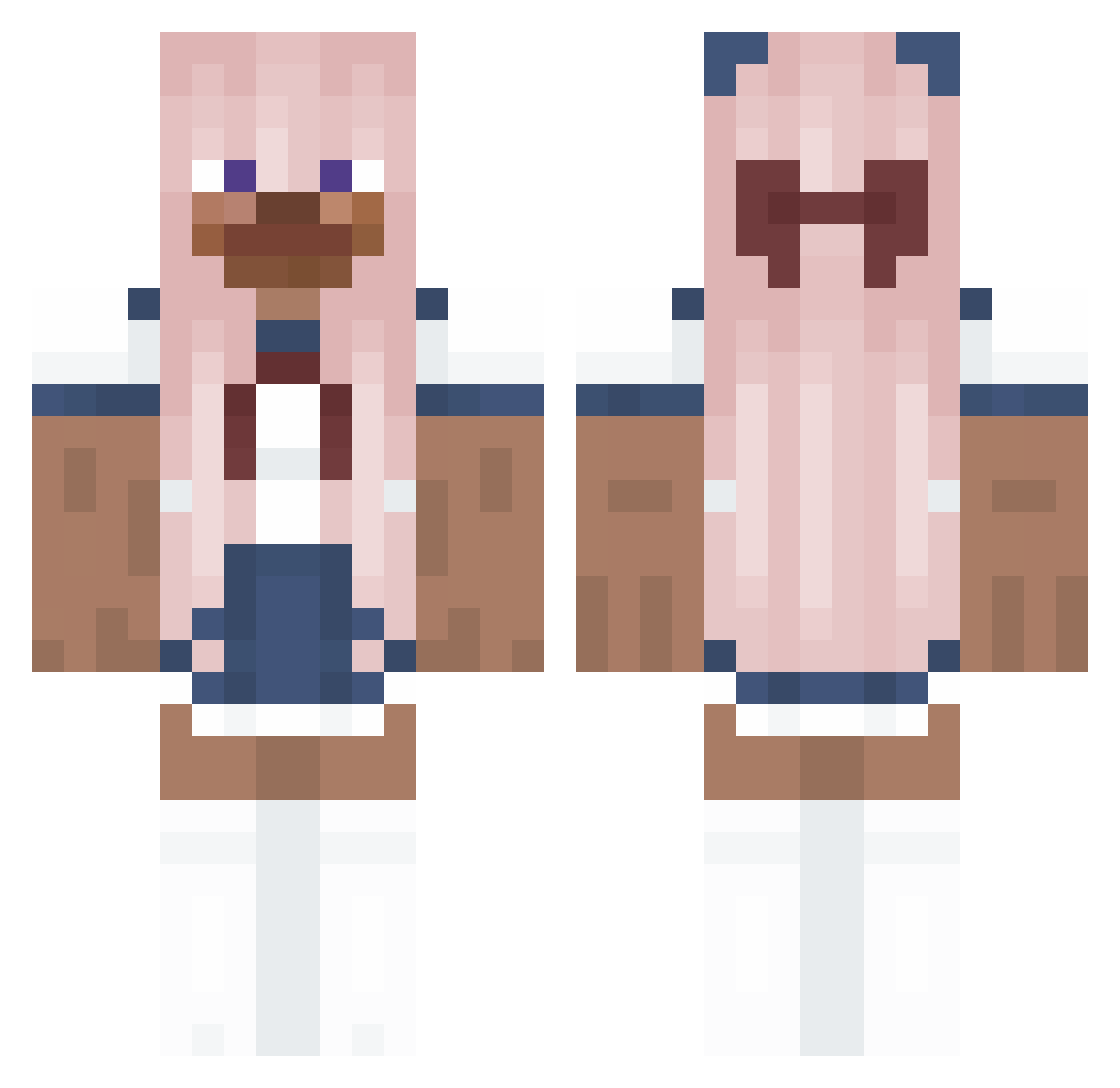 Idk6969 Minecraft skin, front and back view