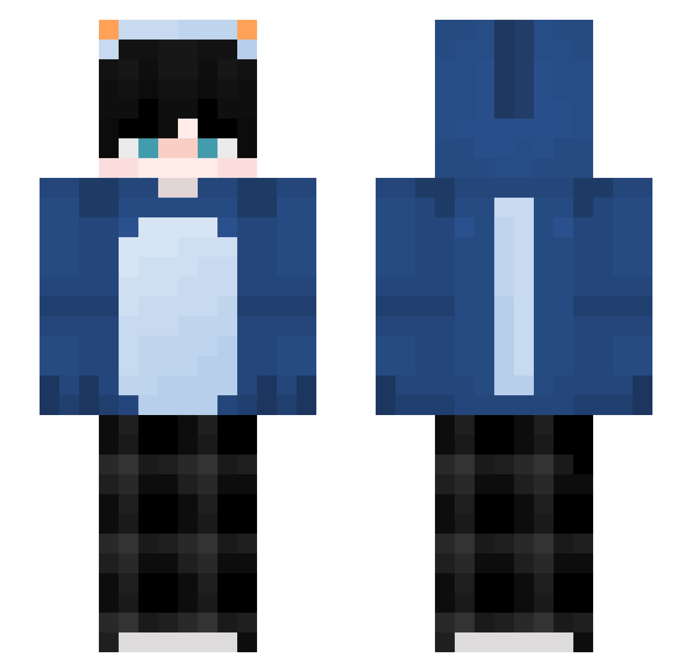 Hotuffka__ Minecraft skin, front and back view