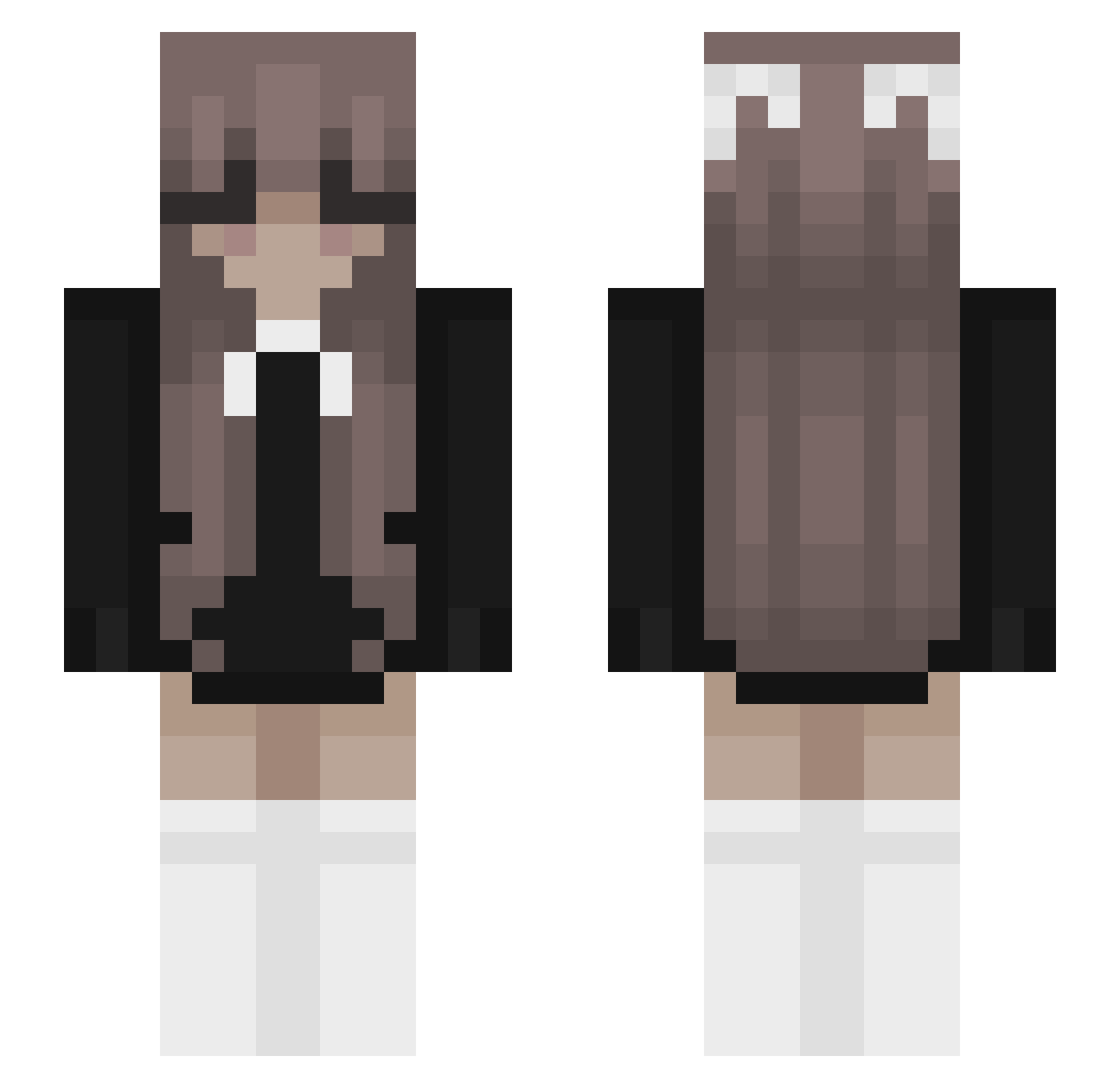 TRIPHXY Minecraft skin, front and back view