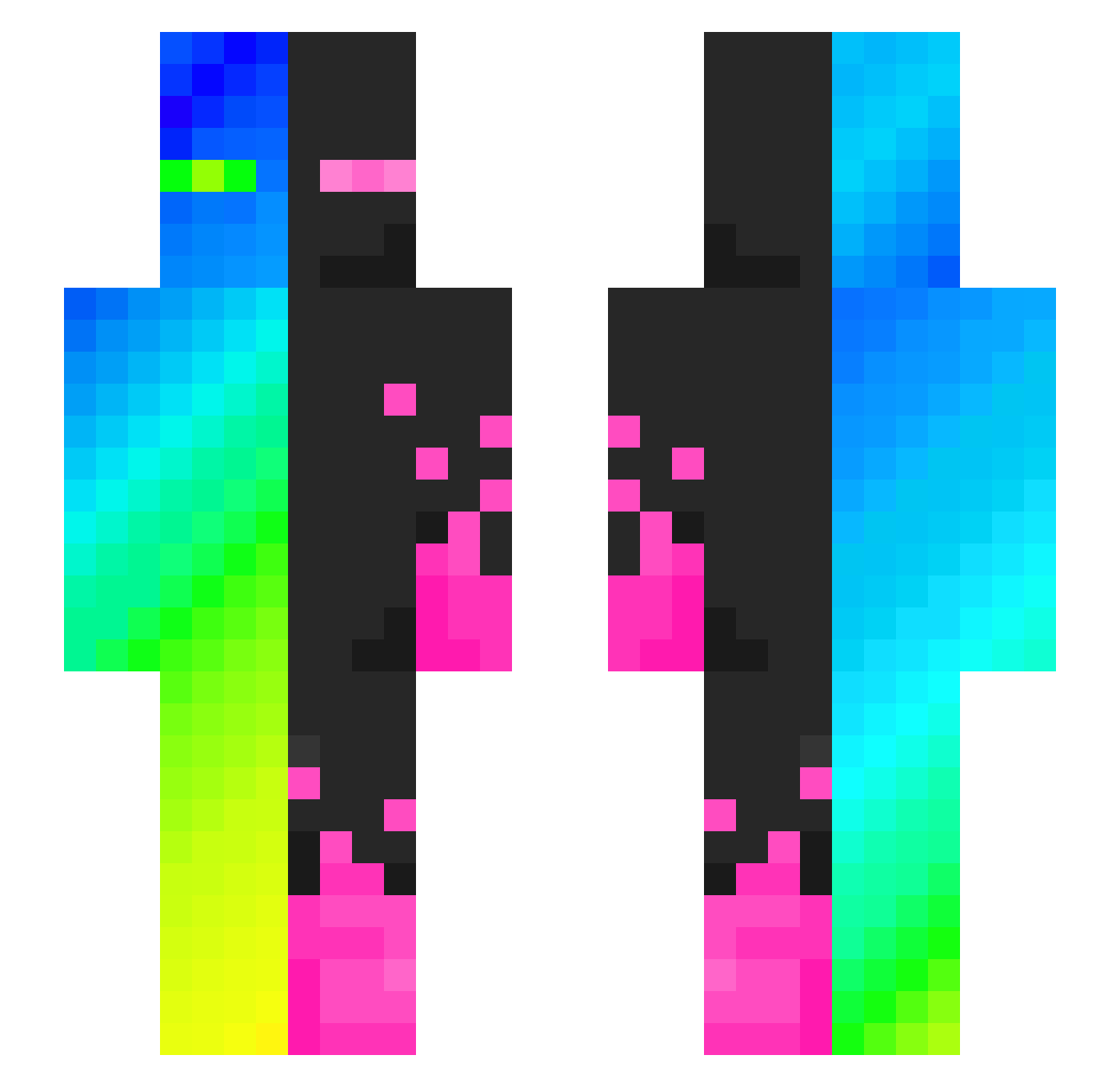 GMAN_GMAN Minecraft skin, front and back view