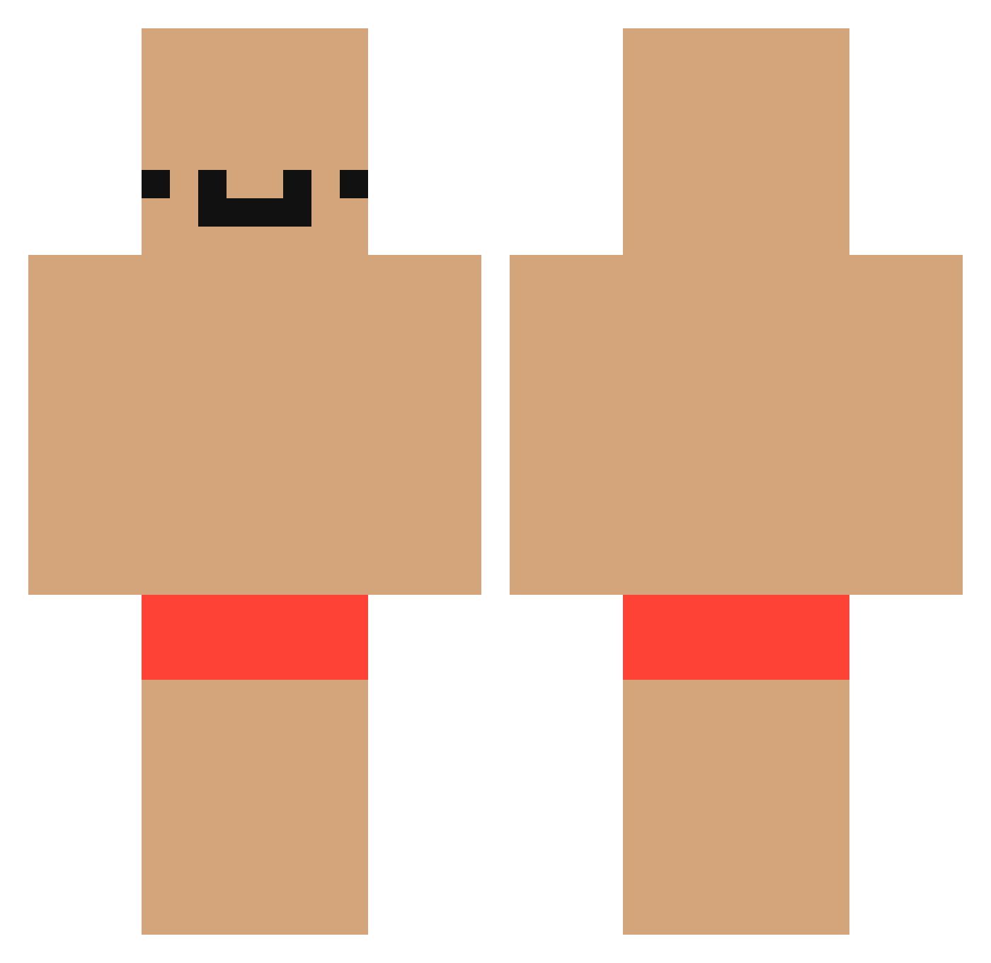 coopaisdum Minecraft skin, front and back view