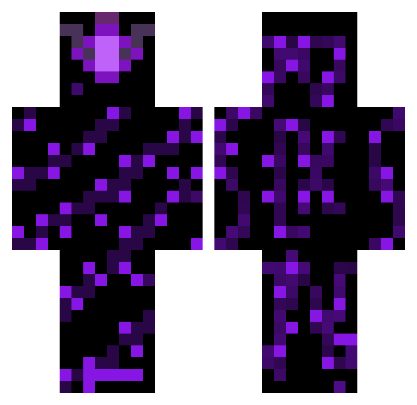 scarcity_ Minecraft skin, front and back view