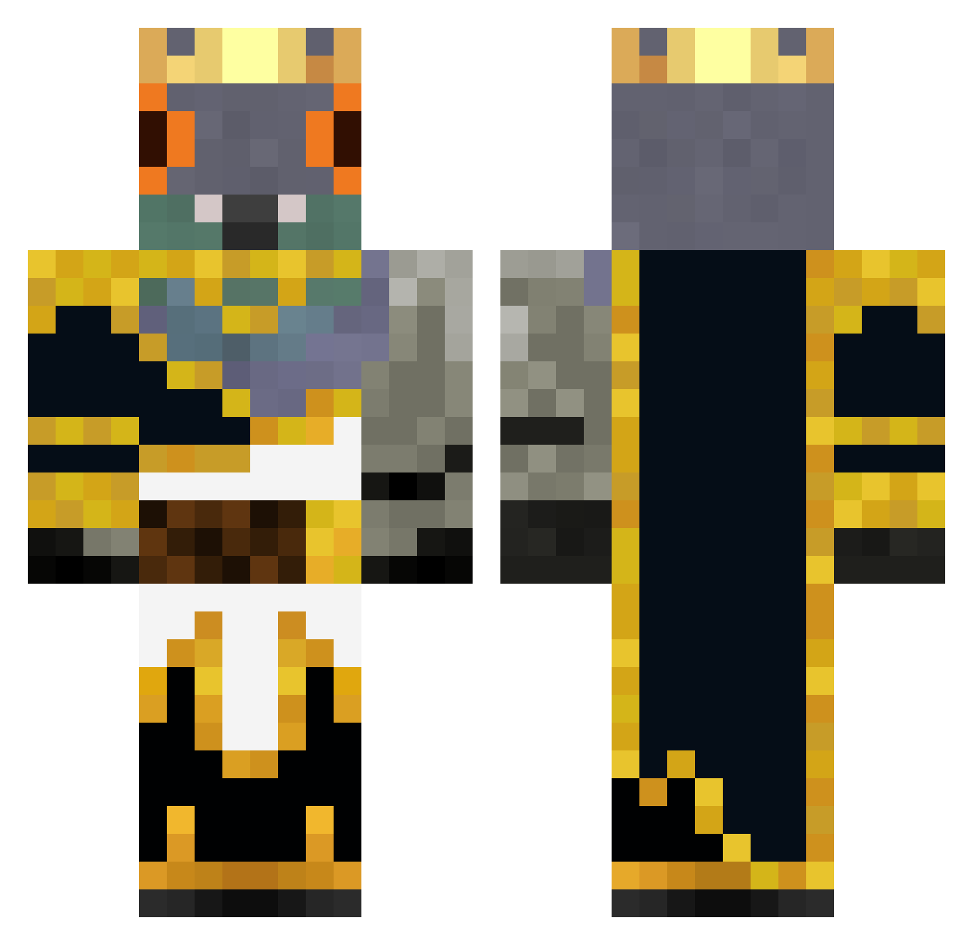 Just_GuaDa Minecraft skin, front and back view