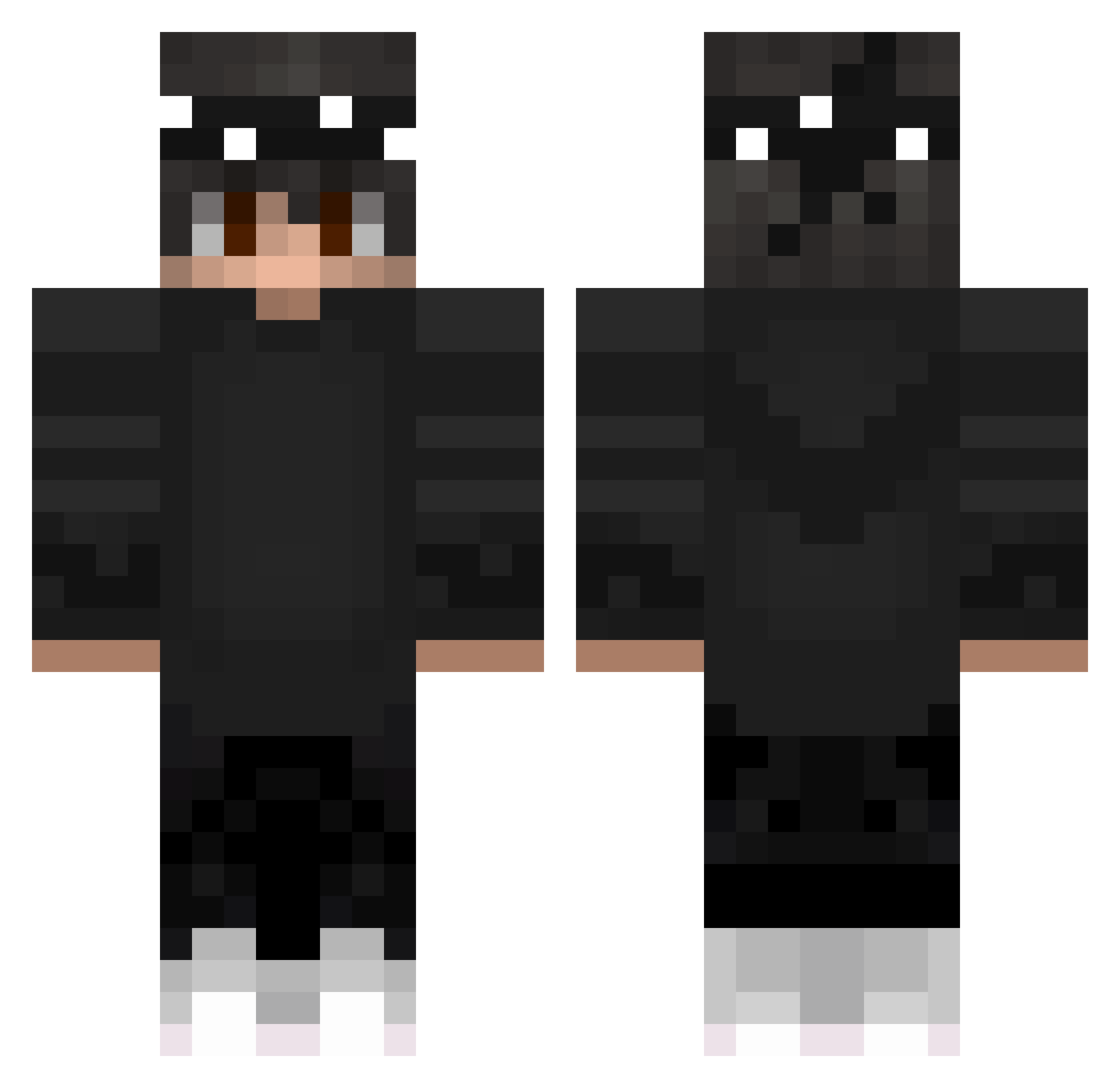 ERROR120404 Minecraft skin, front and back view