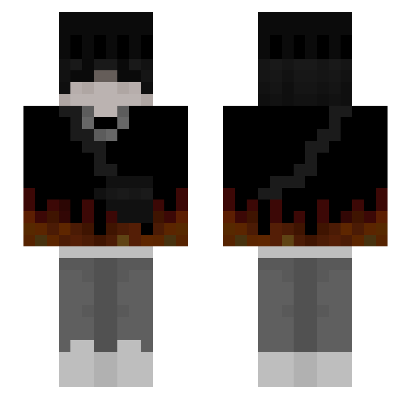 s1nned__ Minecraft skin, front and back view